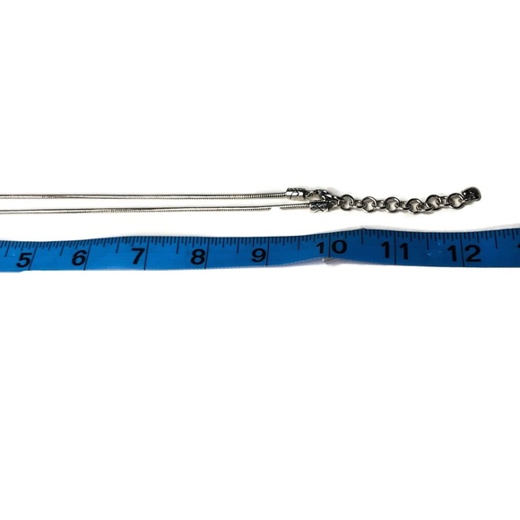 Brighton scroll necklace. Like new silver plated Contempo Necklace. - Picture 5 of 7